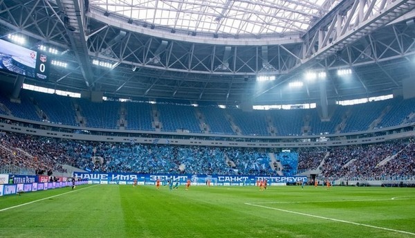 A szentpétervári stadion szemet gyönyörködtető! Forrás: Google