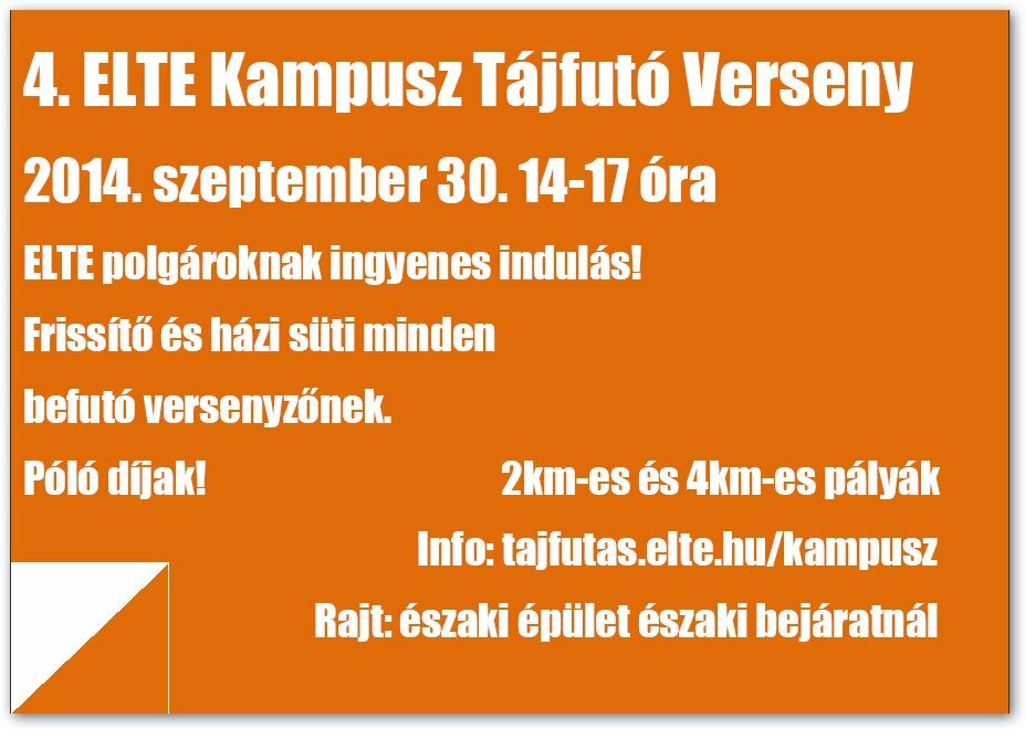 ELTE Kampusz Tájfutó Verseny